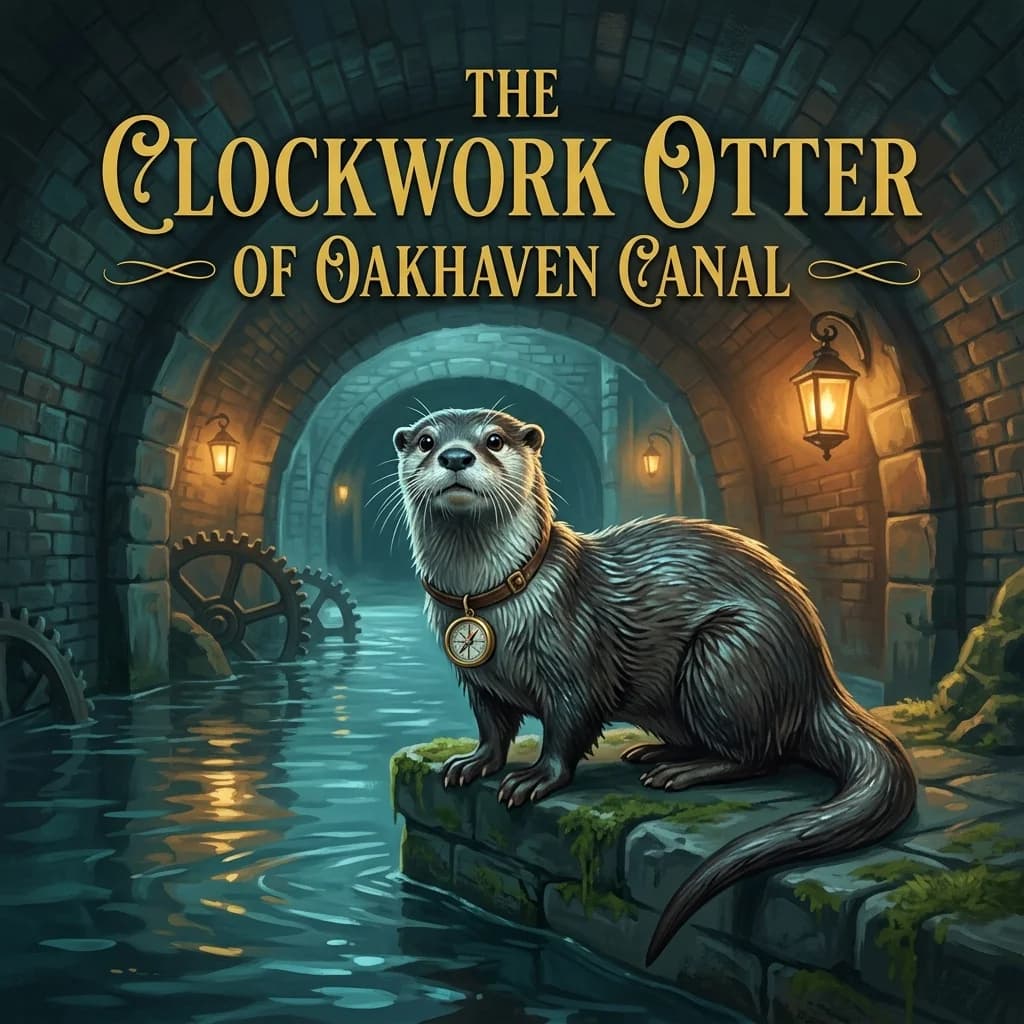 The Clockwork Otter of Oakhaven Canal - Original Urban Fantasy story cover