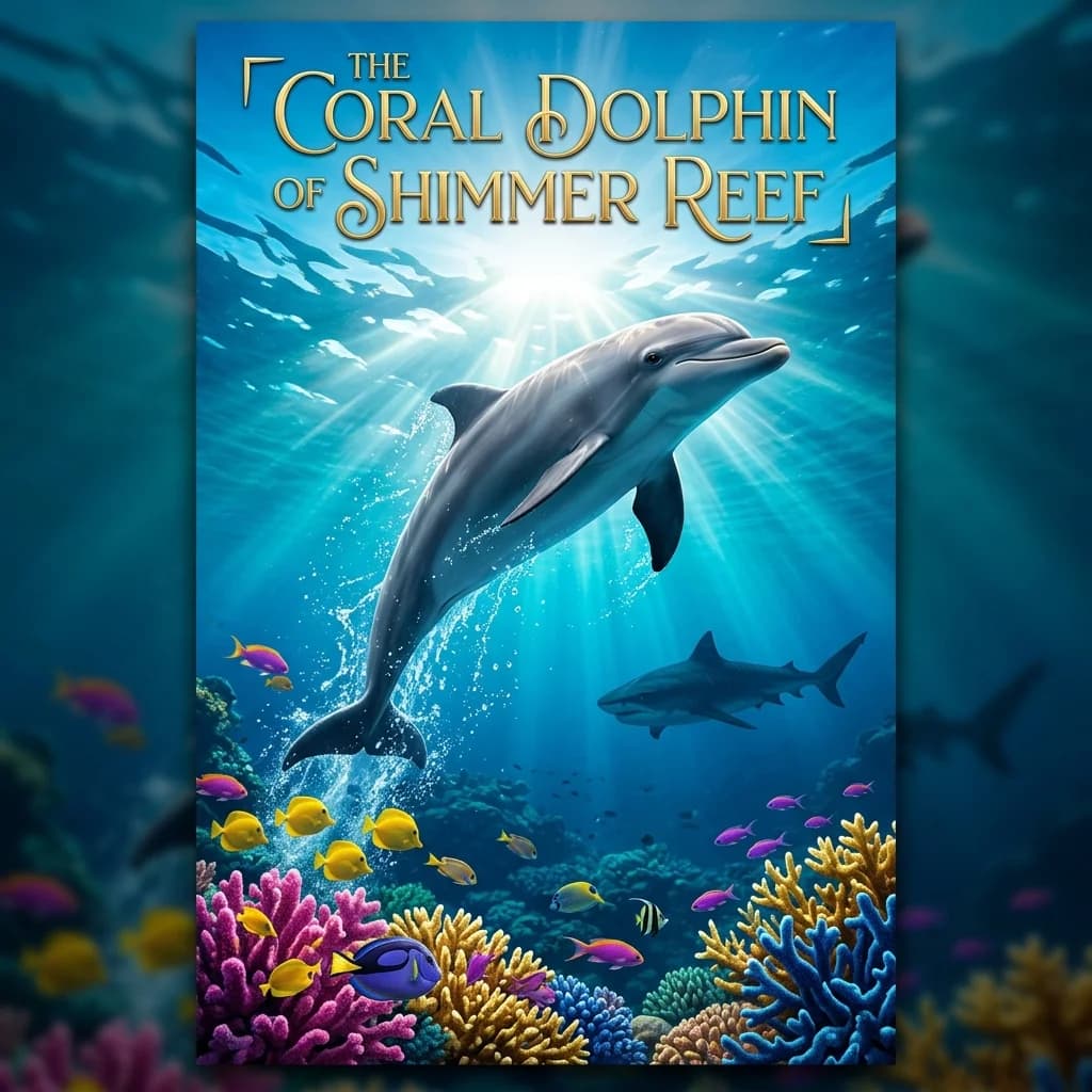 The Coral Dolphin of Shimmer Reef - Original Oceanic Adventure story cover