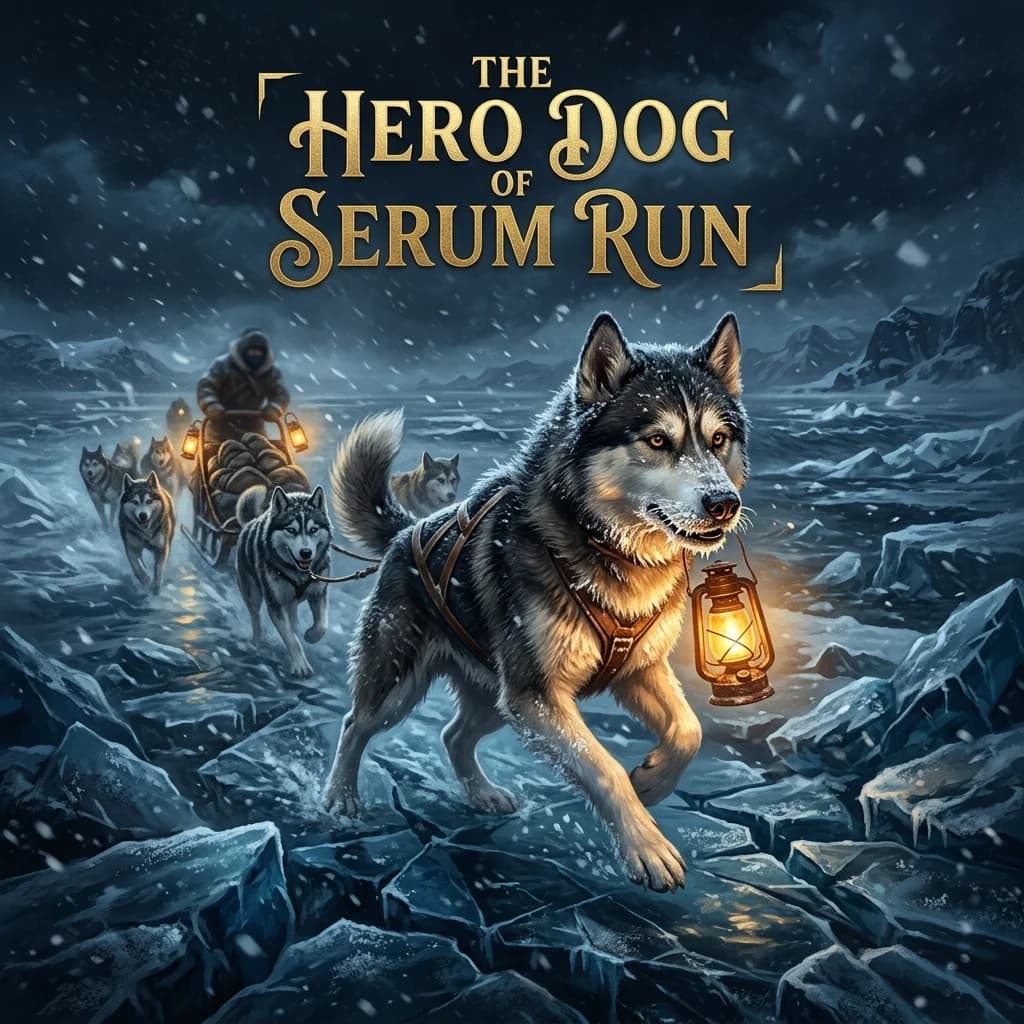The Hero Dog of Serum Run - Original Historical story cover