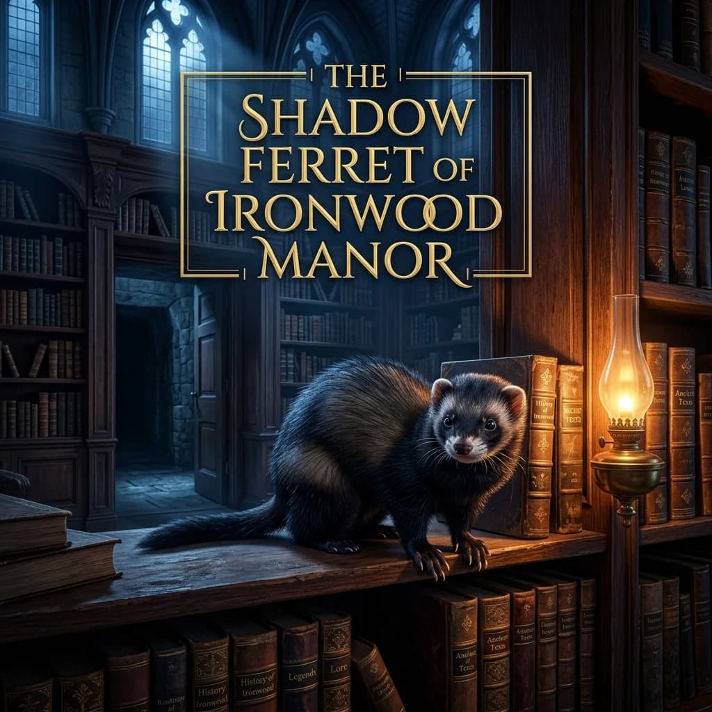 The Shadow Ferret of Ironwood Manor - Original Mystery story cover